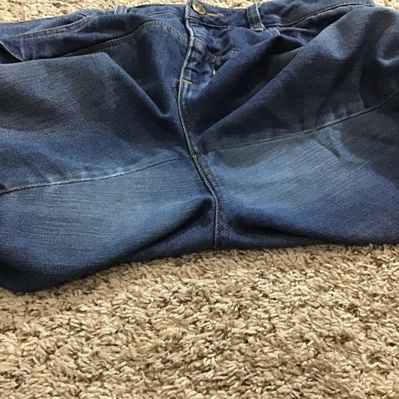 Phat Fashions Silver Label Size 15 Capri Jeans Women's Side Buckles - Picture 10 of 14